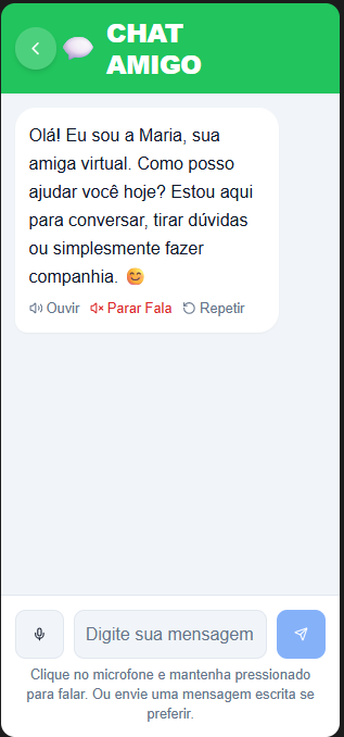 Tela Chat Amigo